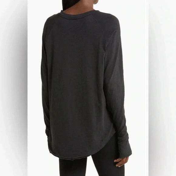 ZELLA RELAXED WASH LONG SLEEVE SLUB TEE NWOT - Picture 3 of 7